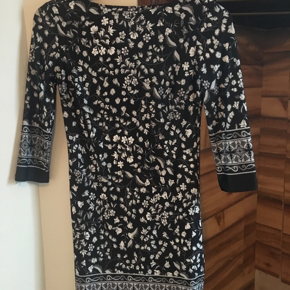 Primark black floral dress
